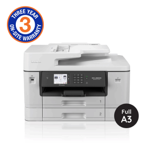 Brother A3 Inkjet 4-in-1 with Double-sided Printing; wireless networking (3YR onsite)