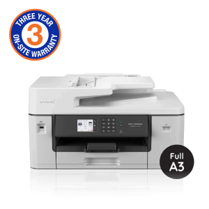 Brother A3 Inkjet 4-in-1 with Double-sided Printing; wireless networking capabilities (3YR onsite)