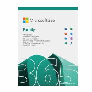 Microsoft 365 Family FPP - with Copilot - 1YR Subcription 6 Users Word; Excel; PowerPoint; OneNote