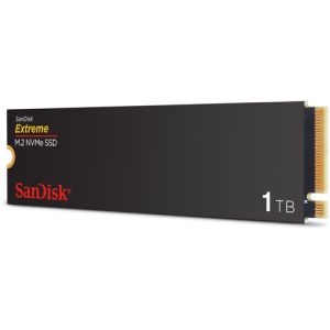 Sandisk Extreme 1TB NVMe SSD - Read Speed up to 5150 MB/s, Write Speed to up 4900 MB/s, PCIe 4.0