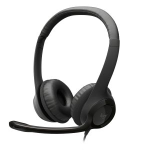 Logitech H390 - Stereo Headset - Black - USB
