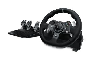 Logitech G920 Driving Force Racing Wheel – Gaming Accessory – Stainless steel paddle and hand