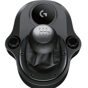 Logitech Driving Force Shifter – Gaming Shifter – G-Series Racing wheel accessory – Black leather