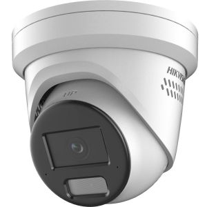 Hikvision 4MP Acusense Stobe Light & Warning Fixed Turret Network Camera, 2.8mm, IR / WL 30m, Two