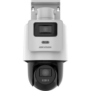 Hikvision TandemVu 4MP+4MP Fixed Lens POE PT Network Camera, Built-in Mic & Speaker, IR/Wl up to