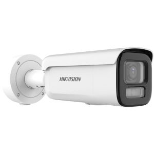 Hikvision 4 MP Smart Hybrid Light with ColorVu Motorized Varifocal Bullet Network Camera, 2.8-12mm
