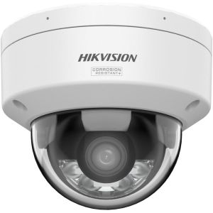 Hikvision 4MP Smart Hybrid Light with ColorVu Fixed Dome Network Camera, 2.8mm, Two-way Audio