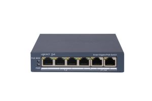 Hikvision 4Ports L2, Smart Managed, 4 Gigabit RJ45 PoE ports, 2 Gigabit RJ45 port