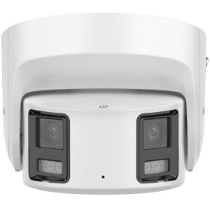 Hikvision 8MP Panoramic ColorVu Fixed Turret Network Camera, Strobe Light and Audible Warning