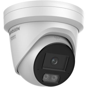 Hikvision 4MP Smart Hybrid Light with ColorVu Fixed Turret Network Camera, 2.8mm, two way audio