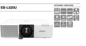 Epson 5200lm WUXGA 1920x1200 16:10 Laser 2USB 2VGA 2HDMI RS-232C LAN WiFiOptional MiracastOptional