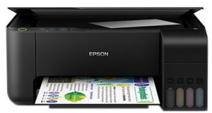 Epson 33ppm Mono 15ppm Colour A4 Print Scan Copy USB incl 1 set of ink (2 x Black)