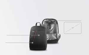 Asus Nereus Backpack | Fits Up To 16-Inch Laptop | Water-Repellent Lightweight | Polyester | Black